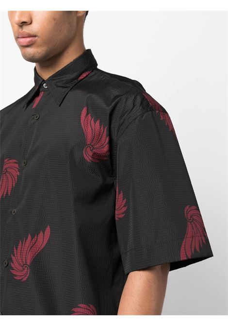 camicia oversized con stampa DRIES VAN NOTEN | Camicia | CASSIDYE6034900